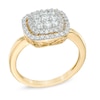 Thumbnail Image 2 of 1/2 CT. T.W. Multi-Diamond Frame Ring in 10K Gold