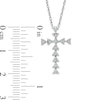 Thumbnail Image 2 of Diamond Accent Cross Pendant in Sterling Silver