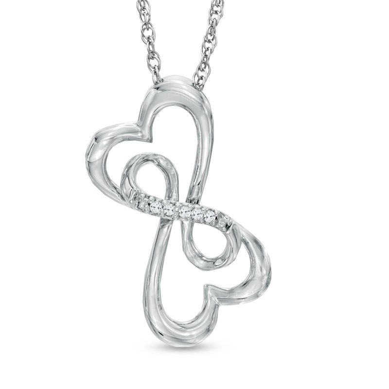 Double heart clearance infinity necklace