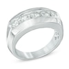 Thumbnail Image 2 of Men's 1-1/2 CT. T.W. Diamond Wedding Band in 14K White Gold