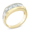 Thumbnail Image 2 of Men's 1 CT. T.W. Diamond Three Stone Wedding Band in 14K Gold