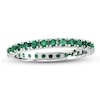 Thumbnail Image 1 of Emerald Eternity Band in 14K White Gold