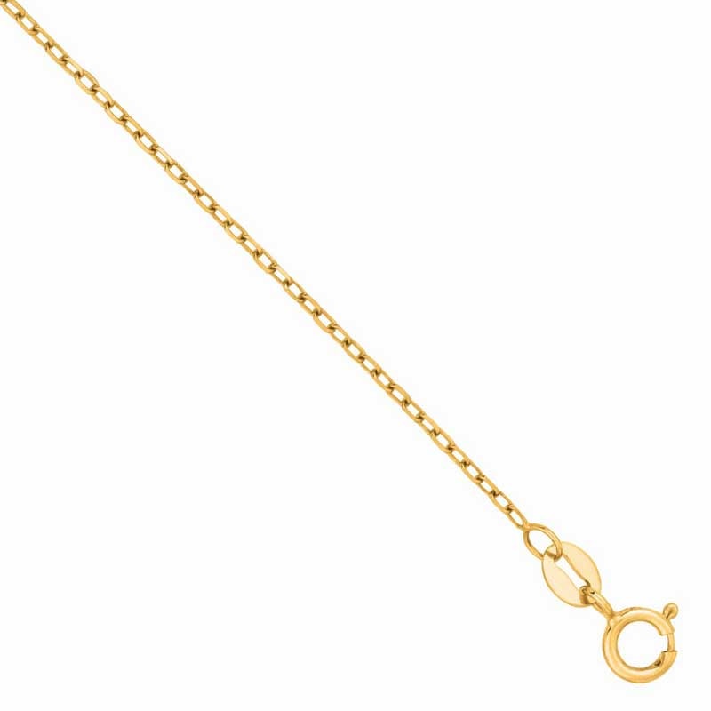 1.3mm Cable Chain Necklace in 14K Gold - 20