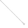 Thumbnail Image 1 of Ladies' 0.76mm Rope Chain Necklace in Solid 14K White Gold - 16&quot;