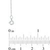 Thumbnail Image 2 of Ladies' 0.76mm Rope Chain Necklace in Solid 14K White Gold - 16&quot;