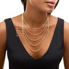 Thumbnail Image 3 of Ladies' 0.76mm Rope Chain Necklace in Solid 14K White Gold - 16&quot;