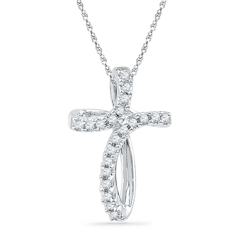 Infinity cross necklace zales sale