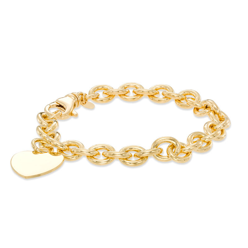 7.6mm Chunky Link Chain Bracelet with 