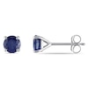 Thumbnail Image 1 of 5.0mm Blue Sapphire Stud Earrings in 10K White Gold