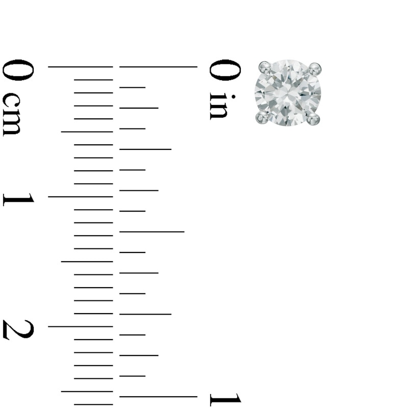 Main Image 4 of Lab-Created White Sapphire Pendant, Ring and Stud Earrings Set in Sterling Silver - Size 7