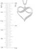 Thumbnail Image 2 of Diamond Accent Infinity in Heart Pendant in 10K White Gold