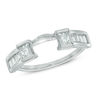 Thumbnail Image 1 of 5/8 CT. T.W. Princess-Cut and Baguette Diamond Block Solitaire Enhancer in 14K White Gold