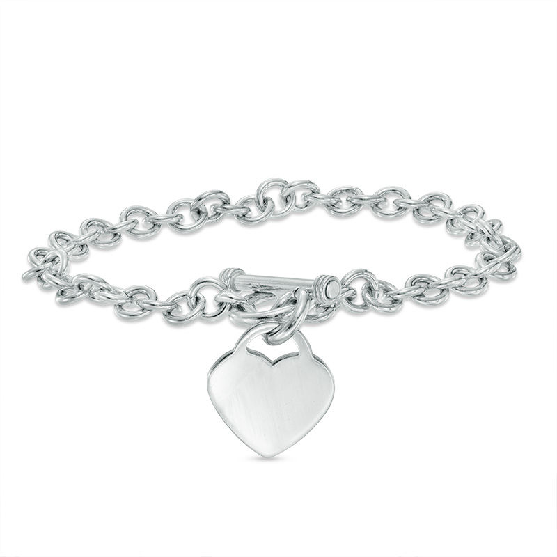 Silver bracelet deals with heart charm