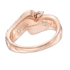 Thumbnail Image 2 of 1-1/2 CT. T.W. Champagne and White Diamond Bypass Past Present Future® Ring in 14K Rose Gold