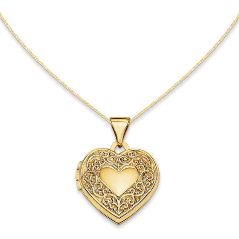 zales heart locket necklace