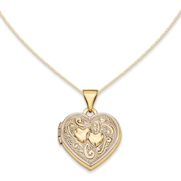 Heart Locket in 14K Gold