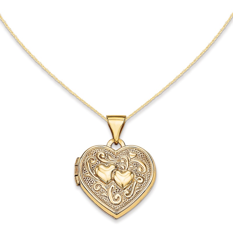 Heart Locket in 14K Gold