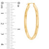 Thumbnail Image 2 of 27mm Oval Hoop Earrings in 14K Gold