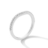 Thumbnail Image 3 of Vera Wang Love Collection 1/6 CT. T.W. Diamond Contour Wedding Band in 14K White Gold