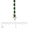 Thumbnail Image 3 of Oval Emerald and 3/8 CT. T.W. Diamond Bracelet in 14K Gold