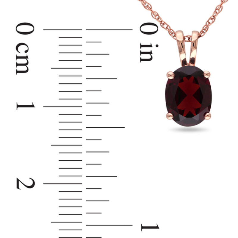 Garnet rose store gold necklace