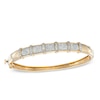 Thumbnail Image 1 of 1/2 CT. T.W. Diamond Bangle in Sterling Silver and 10K Gold Electroplate