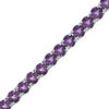 Thumbnail Image 1 of 5.0mm Amethyst Tennis Bracelet in Sterling Silver