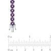 Thumbnail Image 2 of 5.0mm Amethyst Tennis Bracelet in Sterling Silver