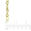 Thumbnail Image 2 of Men's 7.0mm Figaro Chain Bracelet in 10K Gold - 9.0"