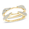 Thumbnail Image 0 of 1/4 CT. T.W. Diamond Double Row Solitaire Enhancer in 14K Gold