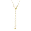 Thumbnail Image 2 of Diamond-Cut Triple Bead Drop Necklace in 10K Tri-Tone Gold