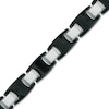 Thumbnail Image 1 of Men's Link Bracelet in Two-Tone Tungsten - 8.5"