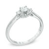 Thumbnail Image 1 of 1/4 CT. T.W. Diamond Three Stone Engagement Ring in 10K White Gold