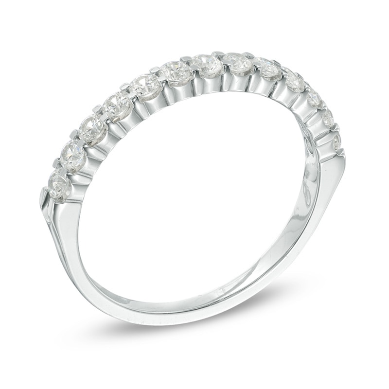 Main Image 2 of 1/2 CT. T.W. Diamond Anniversary Band in 14K White Gold