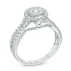 Thumbnail Image 2 of 3/4 CT. T.W. Composite Diamond Frame Engagement Ring in 10K White Gold