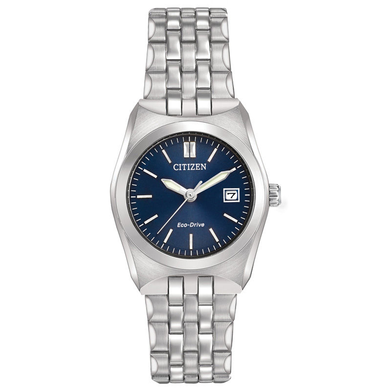 Main Image 1 of Ladies' Citizen Eco-Drive® Corso Watch with Dark Blue Dial (Model: EW2290-54L)