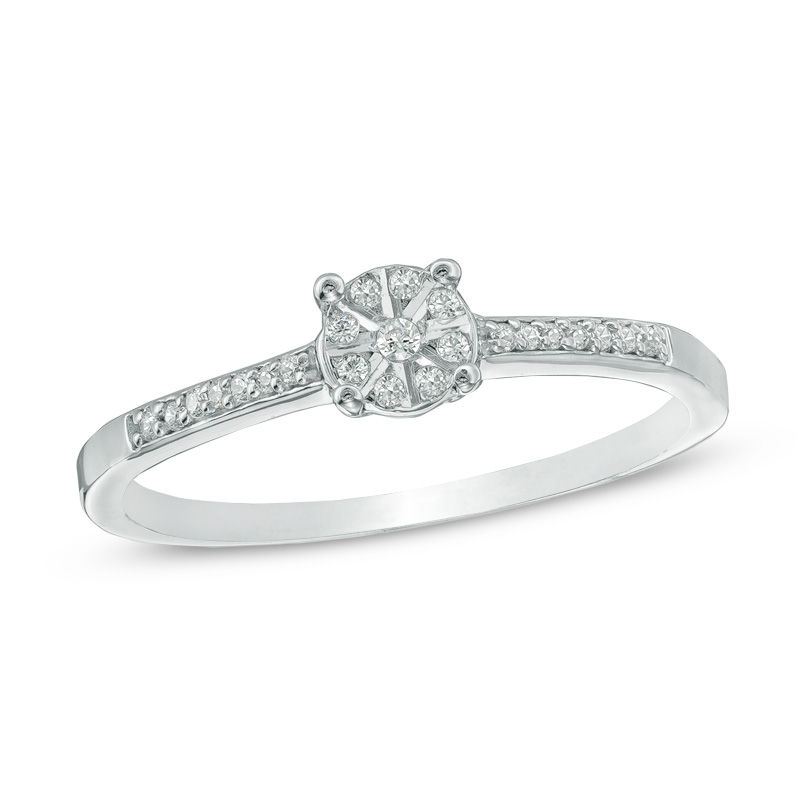 diamond accent promise ring in 10k gold