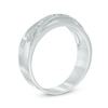 Thumbnail Image 2 of 1/8 CT. T.W. Diamond Wedding Band in Sterling Silver