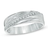 Thumbnail Image 1 of Diamond Accent Wedding Band in Sterling Silver