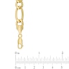 Thumbnail Image 2 of Men's 9.9mm Light Figaro Chain Bracelet in 10K Gold - 9.0&quot;