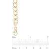 Thumbnail Image 2 of Men's 7.0mm Curb Chain Necklace in Hollow 14K Gold - 20&quot;