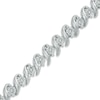 Thumbnail Image 1 of 1/4 CT. T.W. Diamond &quot;S&quot; Tennis Bracelet in Sterling Silver