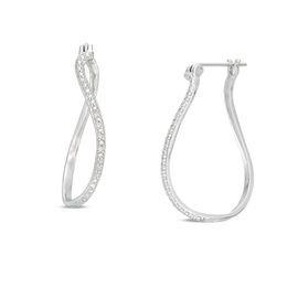 affordable diamond hoop earrings