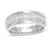 Thumbnail Image 1 of Men's 1/2 CT. T.W. Diamond Milgrain Wedding Band in 10K White Gold