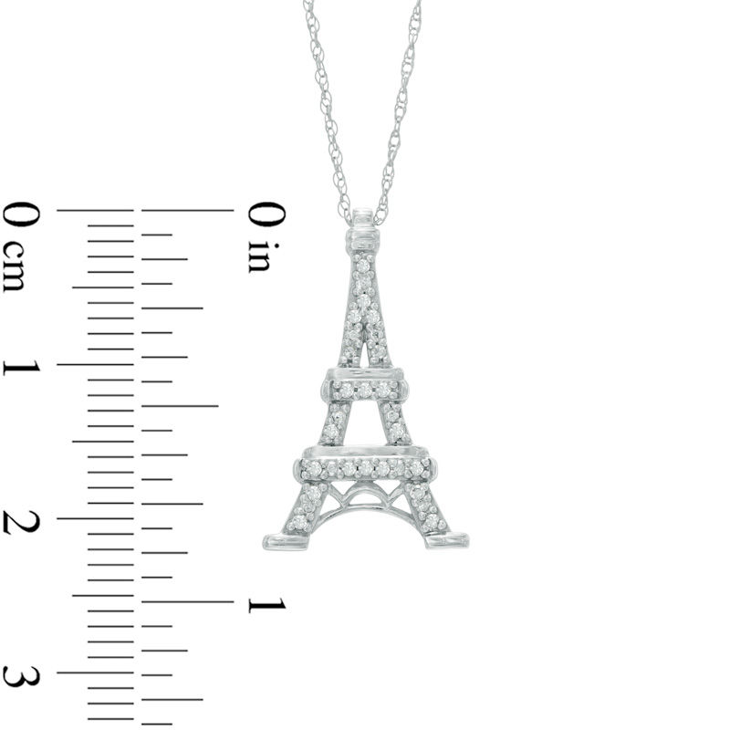 zales eiffel tower necklace