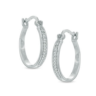 silver diamond earrings