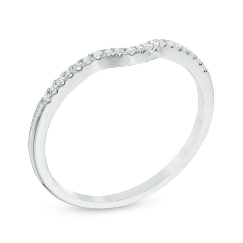 White gold contour 2025 wedding band