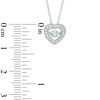 Thumbnail Image 1 of 1/5 CT. T.W. Diamond Heart Pendant in 10K White Gold