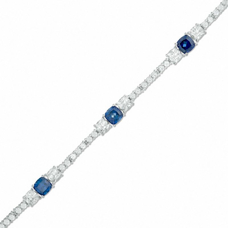 Lab created blue sapphire on sale bracelet