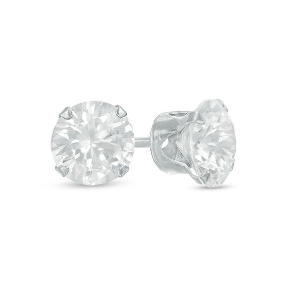 White gold deals sapphire earrings